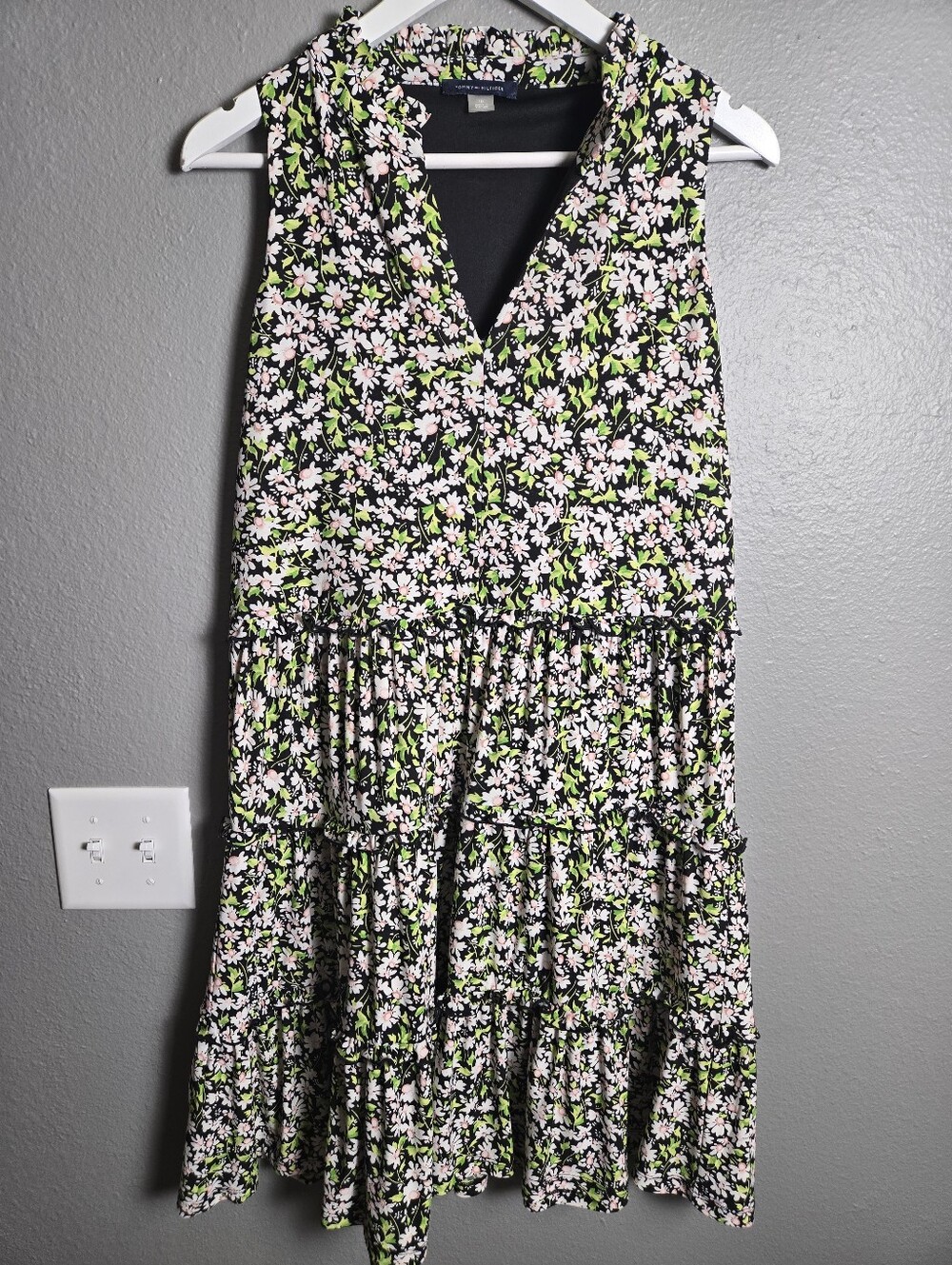 Tommy Hilfiger Floral Shift Tiered Dress Size 10